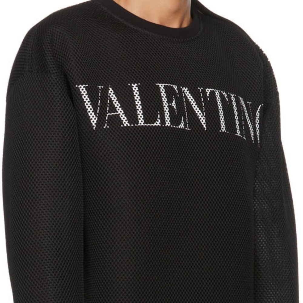 Valentino Men's Black Crewneck Sweater